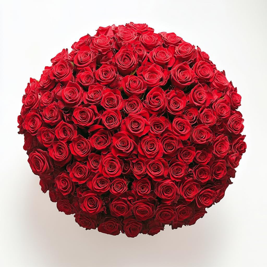 GlobalRose 100 Assorted Roses Bouquet - Responsibly Sourced Roses Fresh Flowers - Hand-Picked Flowers Fresh Bouquet for Mother's Day, Birthday & Special Occasions (4 Bunches of 25 Stems)
