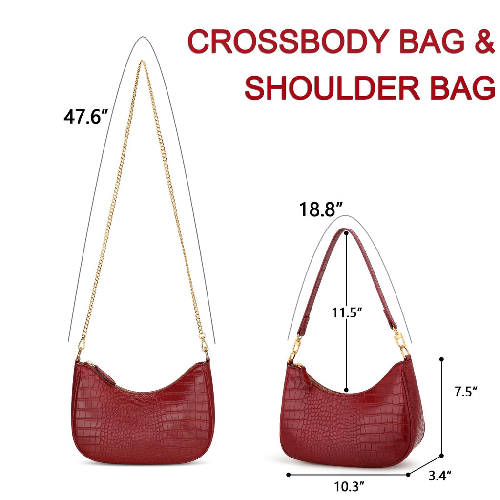 KKXIU Shoulder Bag for Women Cute Hobo Purses and Handbags Retro Clutch Underarm Purse | Cute, Retro, Cute, Retro