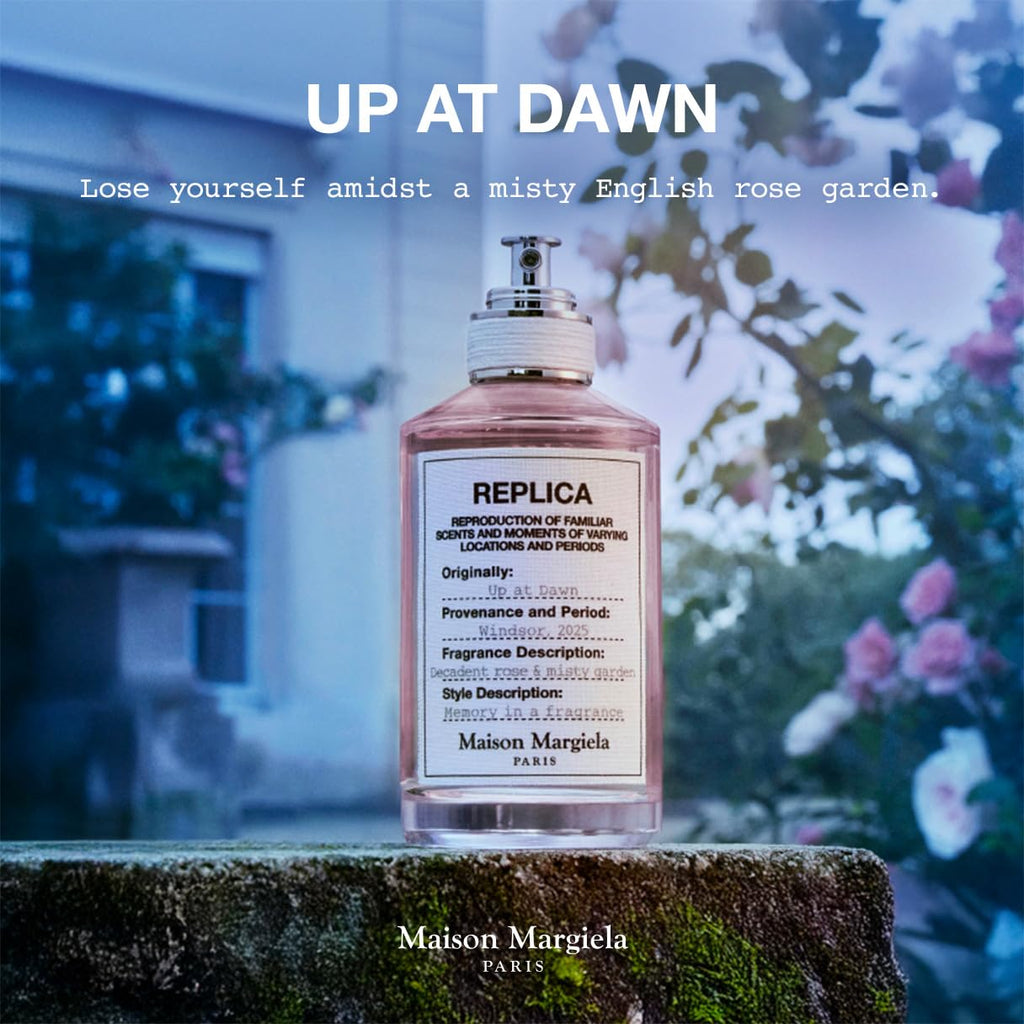 Masion Margiela - Replica - Up at Dawn Eau de Toilette - Floral & Delicate Perfume - Fragrance With Pink Pepper, Rose Absolute & Moss