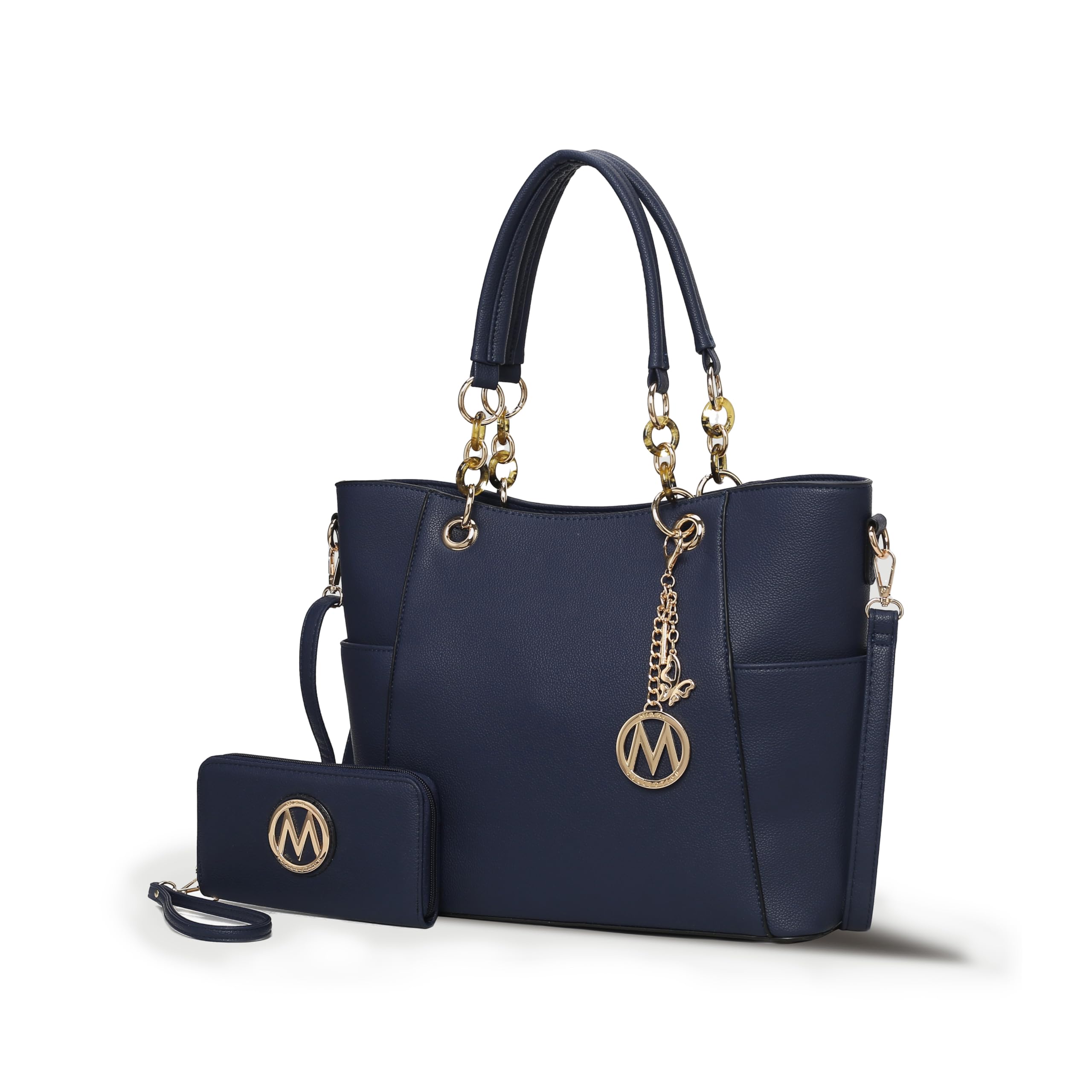 MKF Collection Tote Bag for Women, Handbag Set with Wallet-Top-Handle Bag Vegan Leather Purse by Mia K