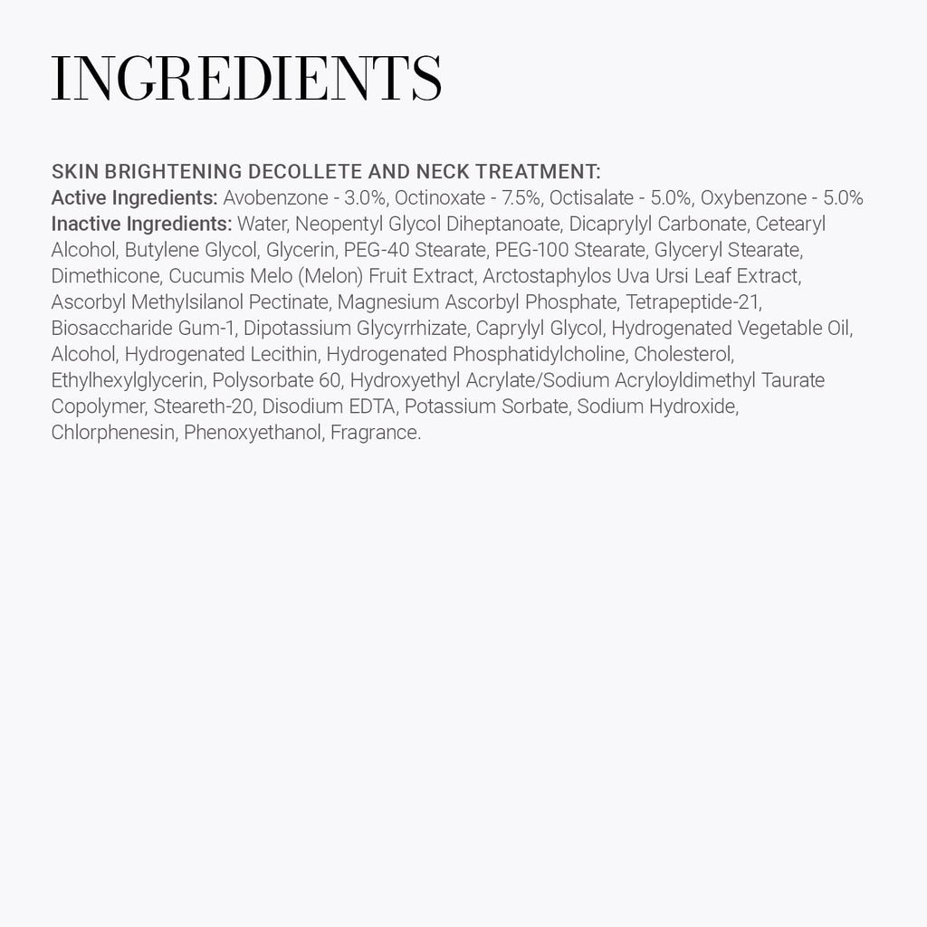 Meaningful Beauty – Skin Brightening Decollete and Neck Treatment
