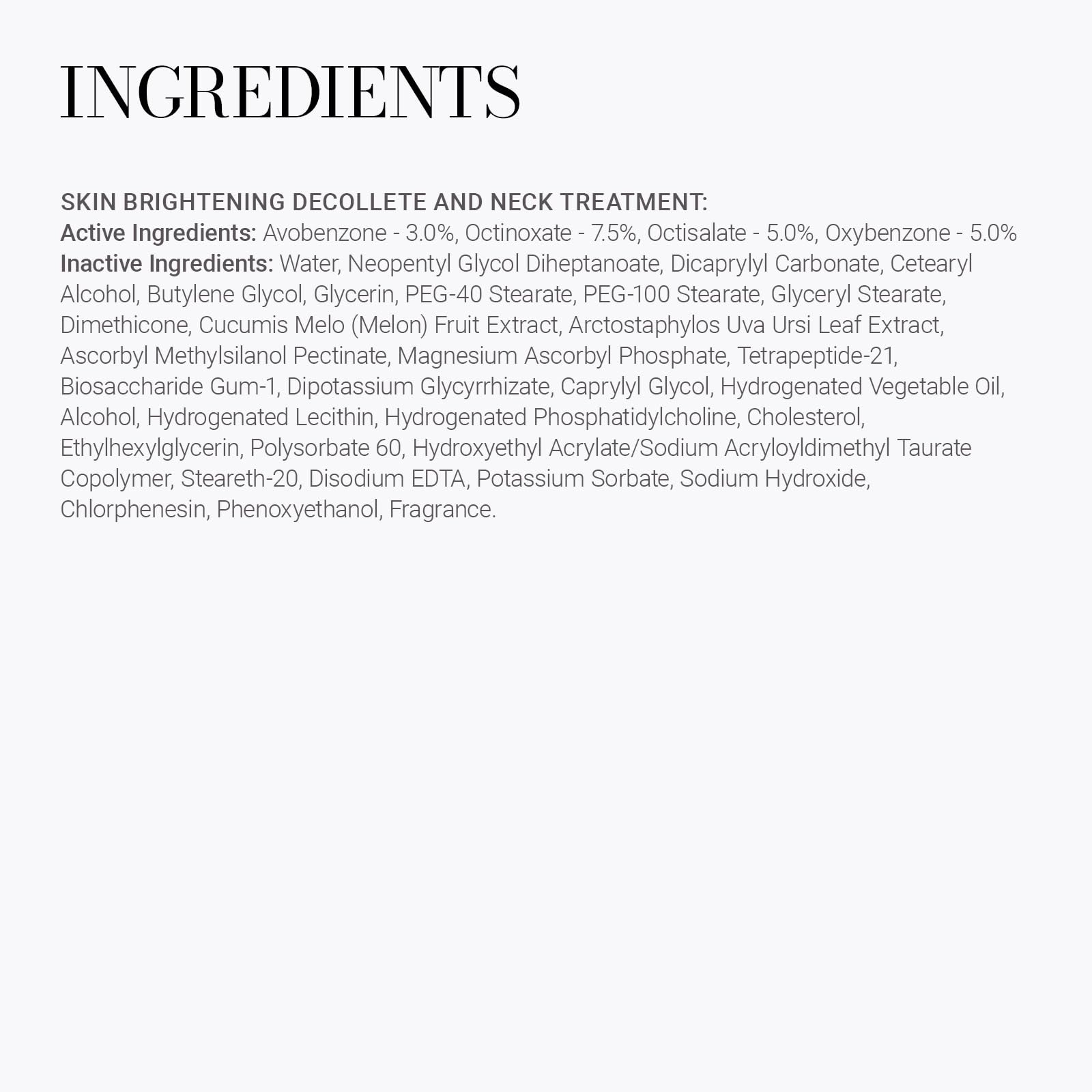 Meaningful Beauty – Skin Brightening Decollete and Neck Treatment