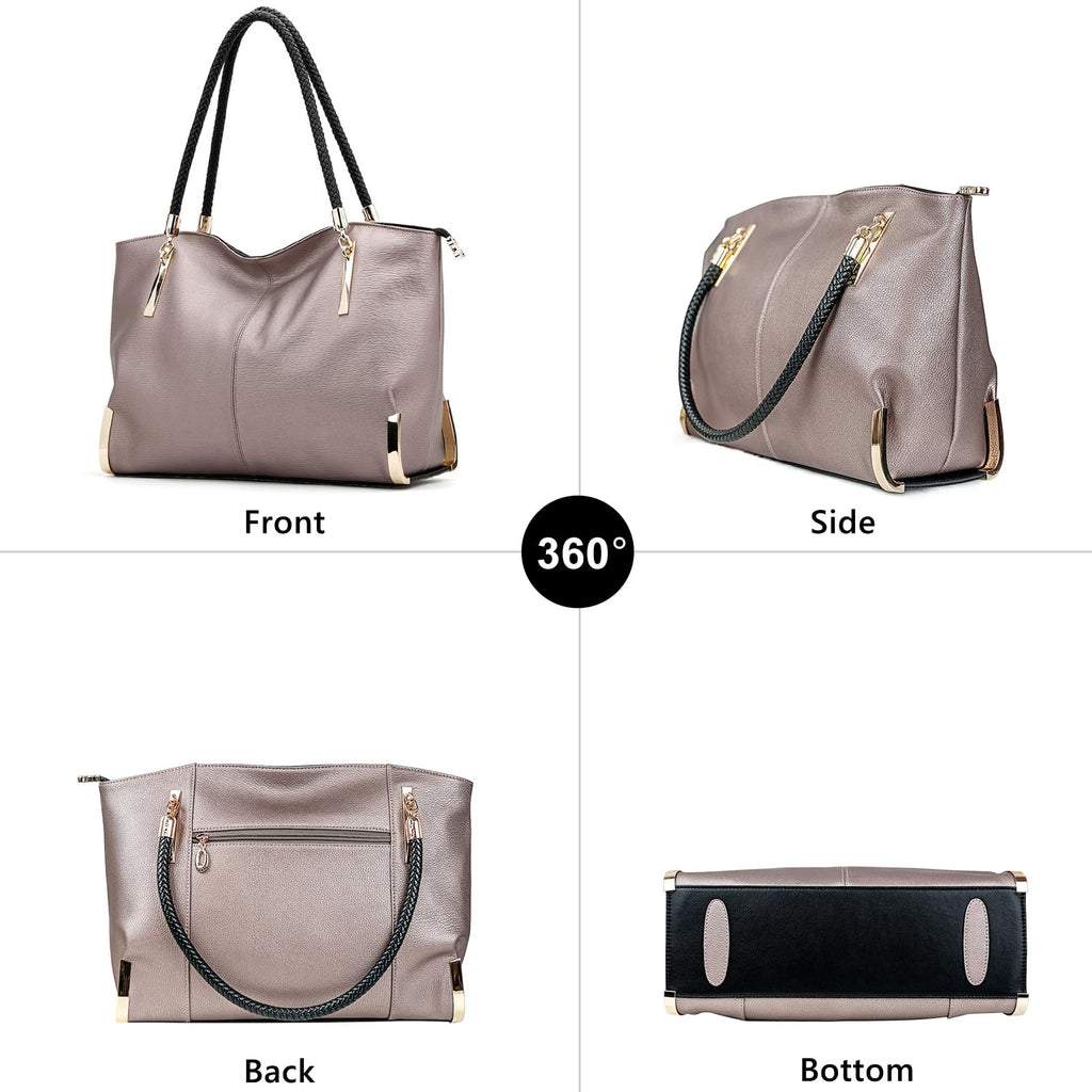 FOXLOVER Large Capacity Tote Handbags for Women, Women's Top-handle Bags Fashion Shoulder Bags Purses Minimalist design
