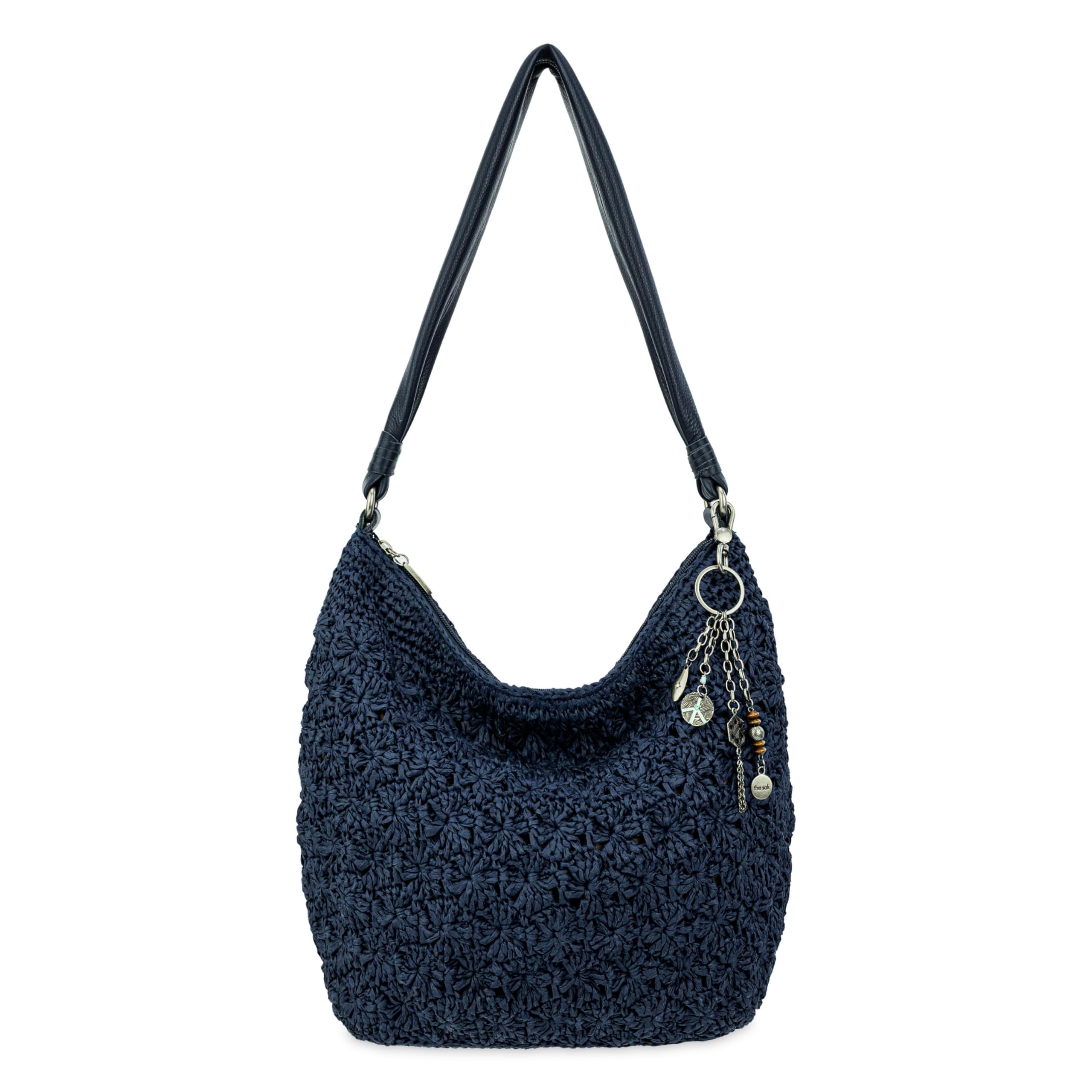 The Sak Sequoia Hobo Bag - Hand Crochet Large Women's Purse for Everyday & Travel - Durable Handbag & Tote With Zipper Pocket