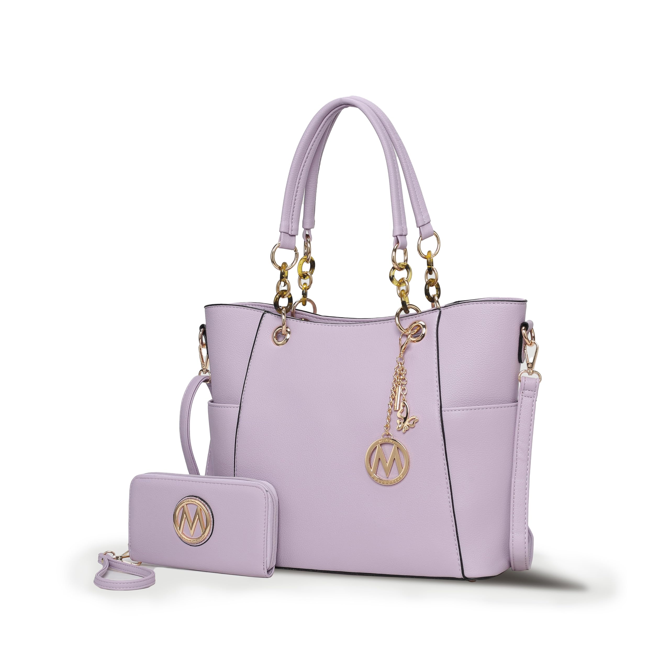 MKF Collection Tote Bag for Women, Handbag Set with Wallet-Top-Handle Bag Vegan Leather Purse by Mia K