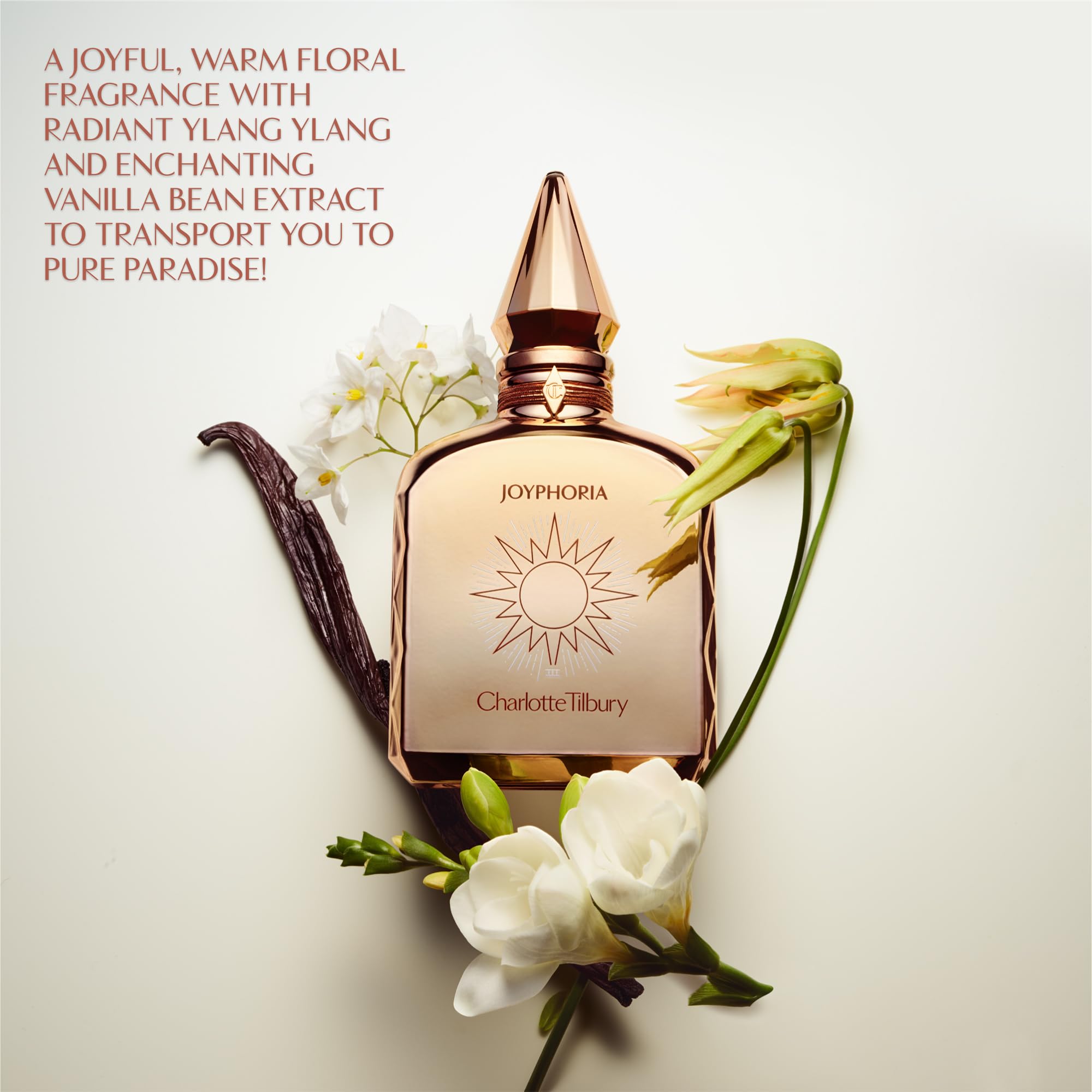 Charlotte Tilbury Joyphoria Eau De Parfum - Pheromone Enhancing Floral Vanilla Perfume Enriched with Naturally-Derived Oils - Long-Lasting Scent with Notes of Ylang Ylang & Neroli Oil