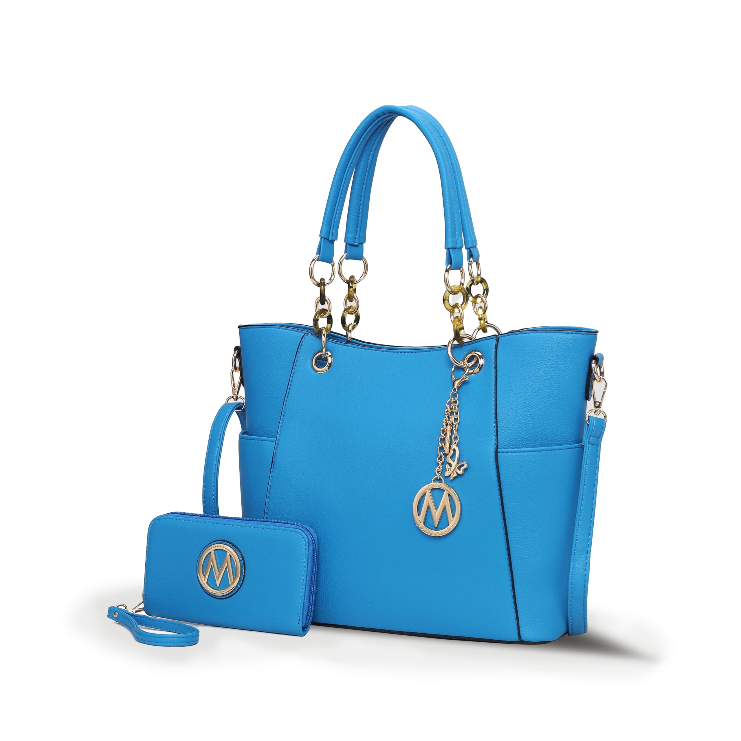 MKF Collection Tote Bag for Women, Handbag Set with Wallet-Top-Handle Bag Vegan Leather Purse by Mia K