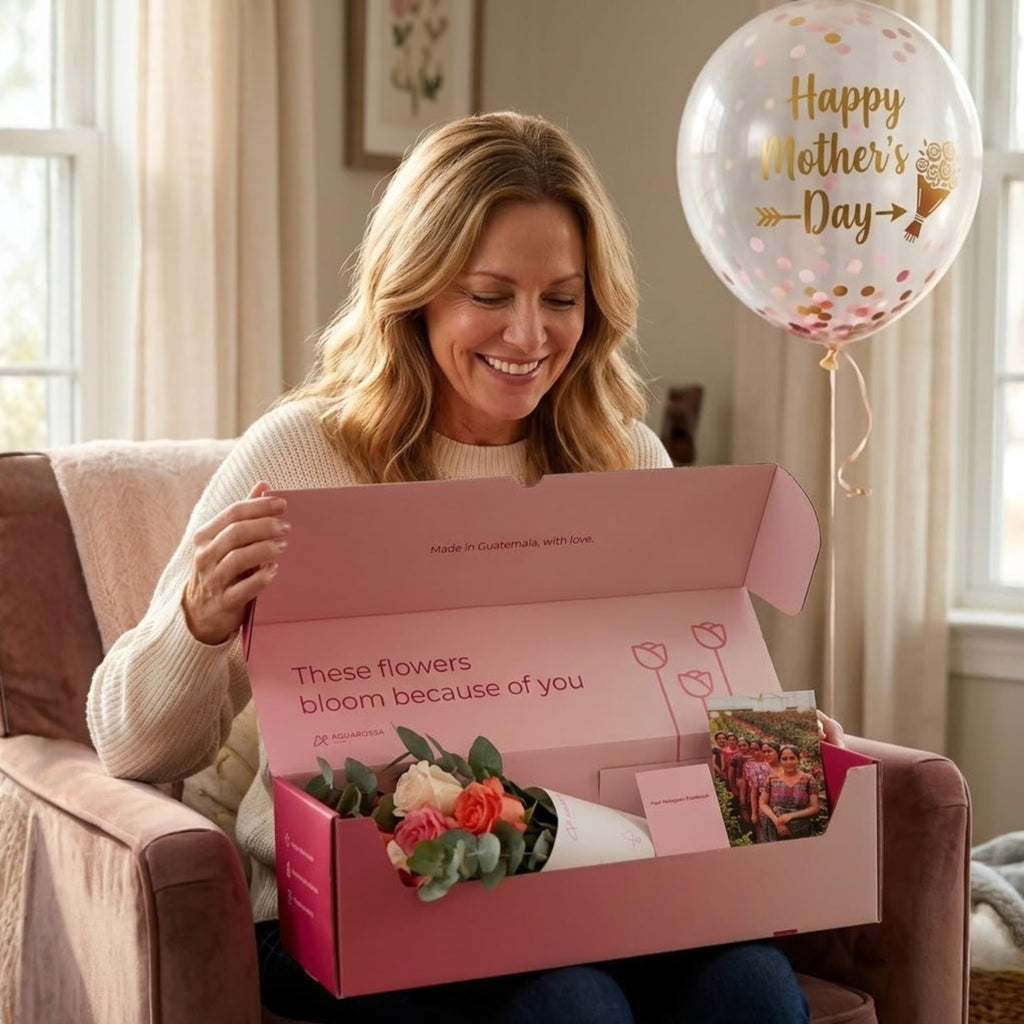 Aquarossa Farms – Mothers Day Flowers for Delivery, Fresh Flowers Bouquet, Handpicked from the Farm, Gift for Mom, Birthday, Anniversary, or Just Because – 24 Fresh Roses
