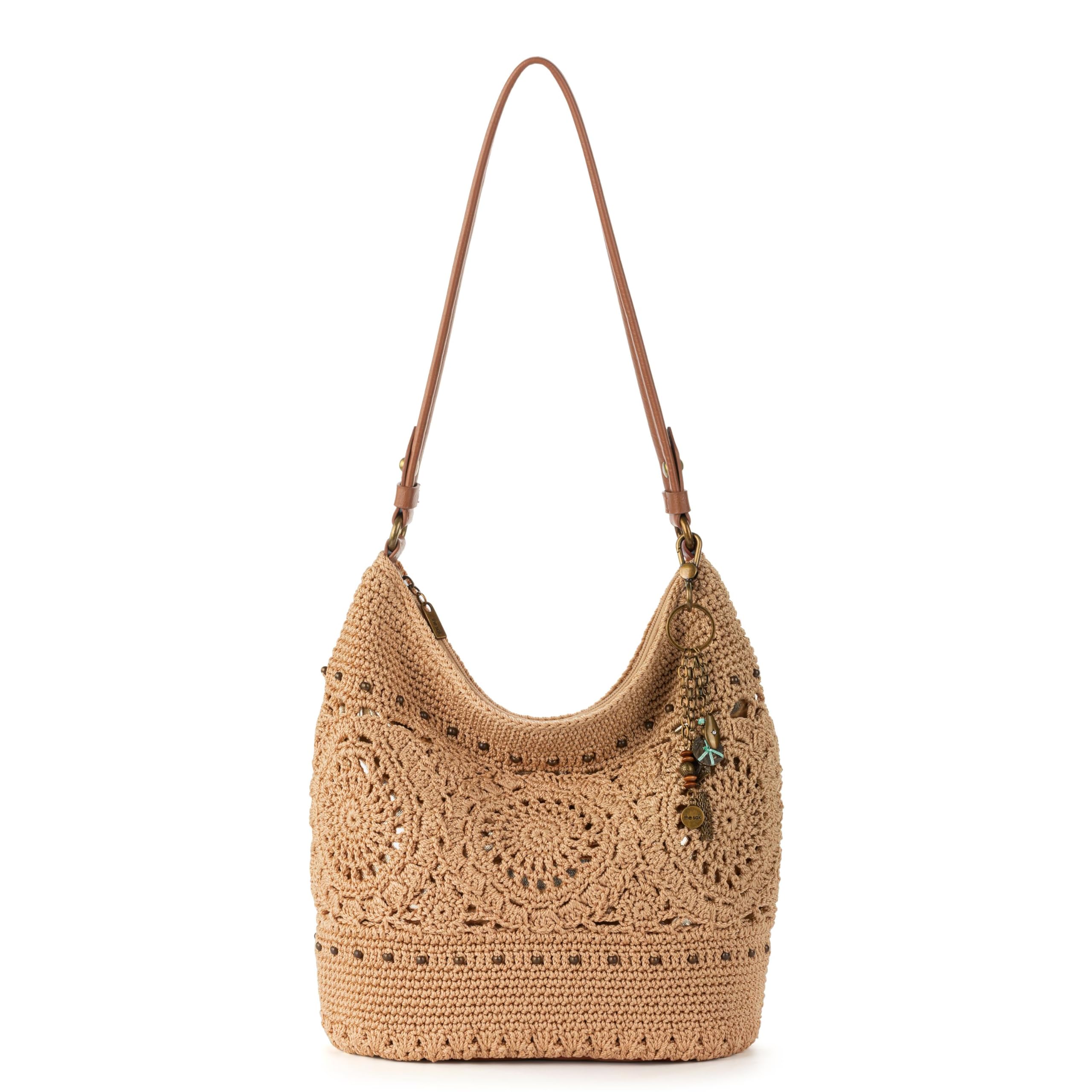 The Sak Sequoia Hobo Bag - Hand Crochet Large Women's Purse for Everyday & Travel - Durable Handbag & Tote With Zipper Pocket