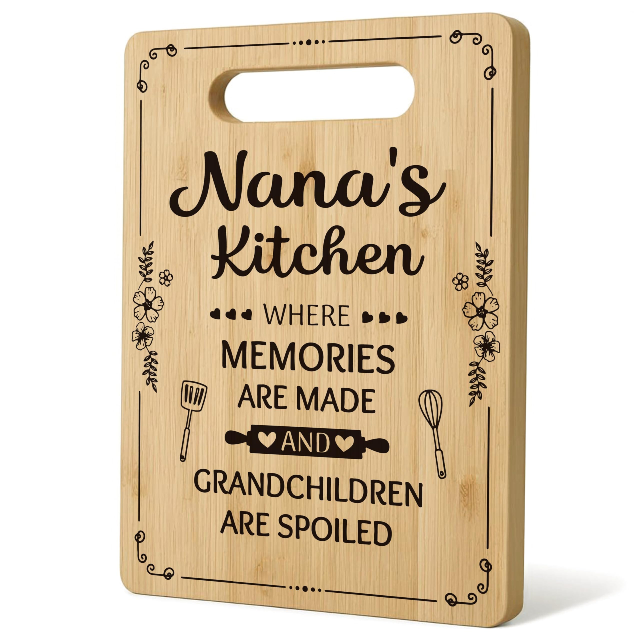Gifts for Grandma, Grandma Cutting Board Chopping Board, Best Grandma Gifts, Grandma Christmas Birthday Gifts, Grandma Gifts from Grandkids, Grandma Kitchen Gifts Bamboo Cutting Boards