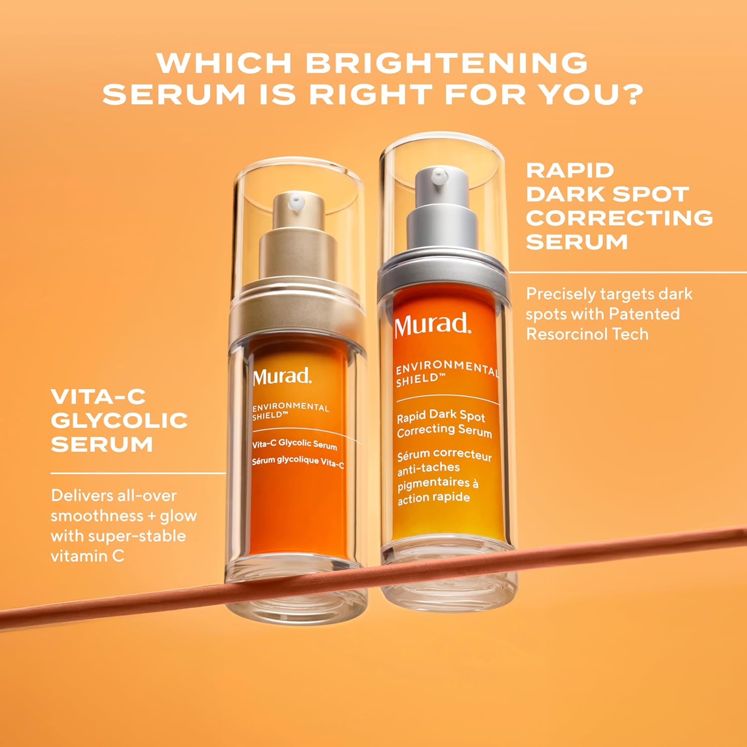 Murad Rapid Dark Spot Correcting Serum - Advanced Anti-Aging Formula with Patented Resorcinol Technology, Tranexamic and Glycolic Acids for Hyperpigmentation, Dark Spots and Dull Skin - 1 Fl Oz