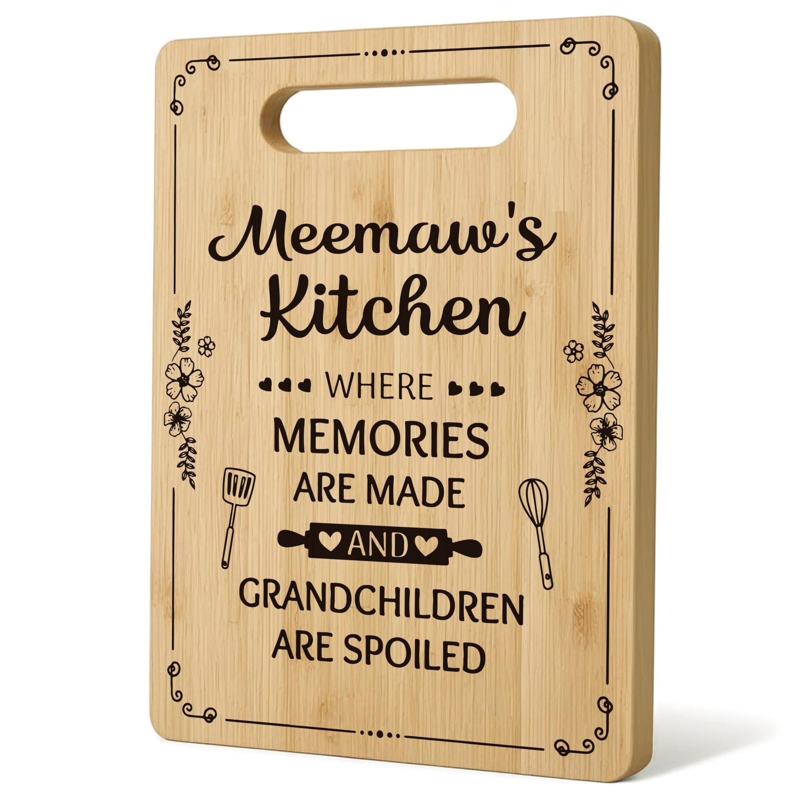 Gifts for Grandma, Grandma Cutting Board Chopping Board, Best Grandma Gifts, Grandma Christmas Birthday Gifts, Grandma Gifts from Grandkids, Grandma Kitchen Gifts Bamboo Cutting Boards