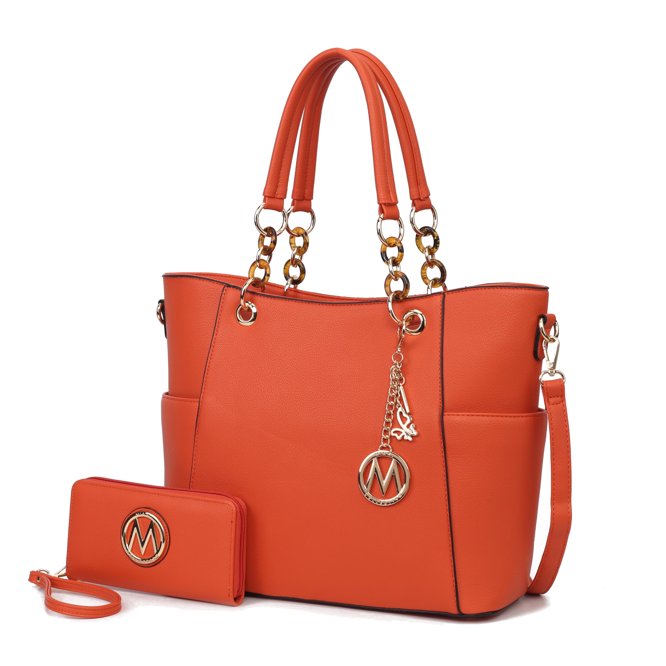 MKF Collection Tote Bag for Women, Handbag Set with Wallet-Top-Handle Bag Vegan Leather Purse by Mia K