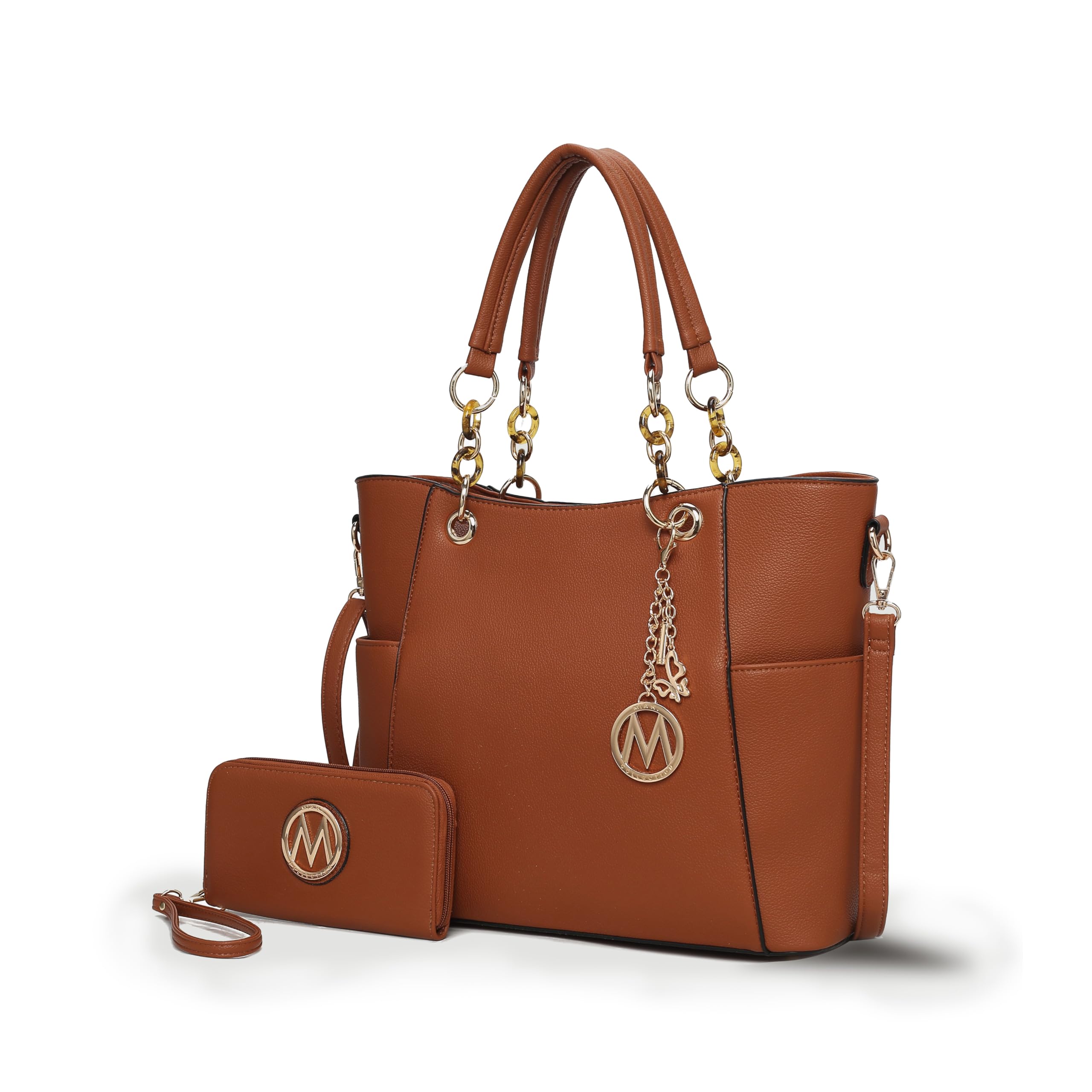 MKF Collection Tote Bag for Women, Handbag Set with Wallet-Top-Handle Bag Vegan Leather Purse by Mia K