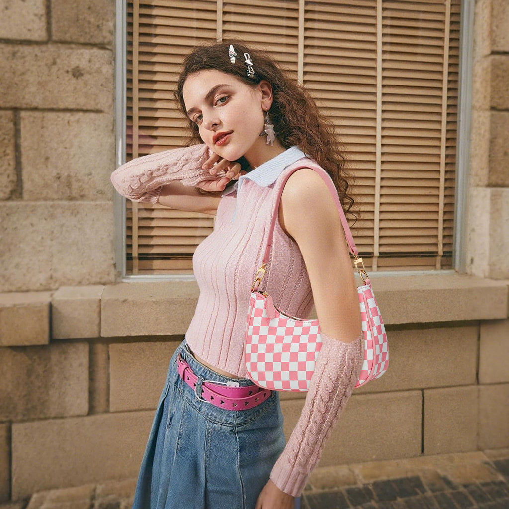 KKXIU Shoulder Bag for Women Cute Hobo Purses and Handbags Retro Clutch Underarm Purse | Cute, Retro, Cute, Retro