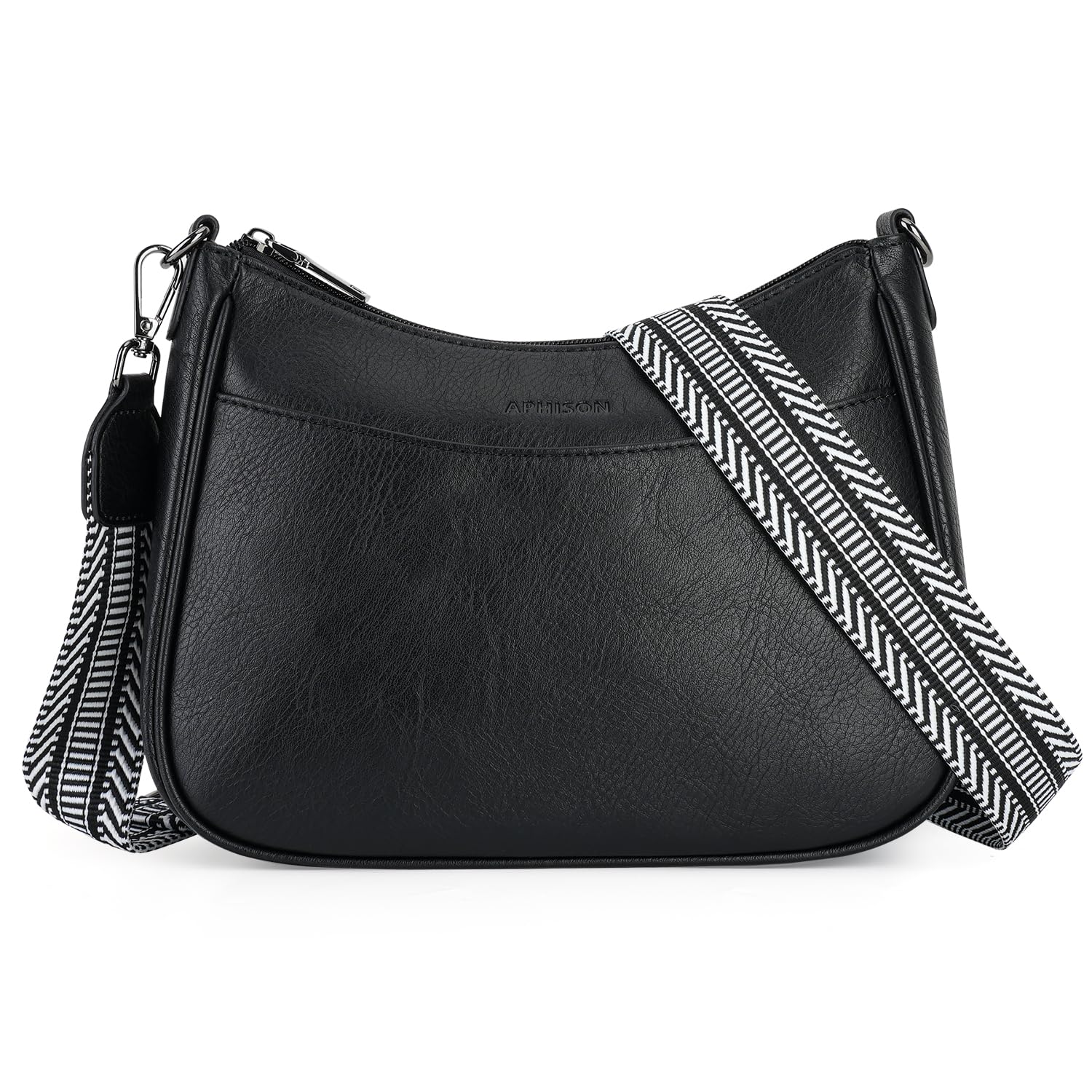 APHISON Trendy Leather Crossbody Purse with Adjustable Strap, Women's Shoulder Handbag