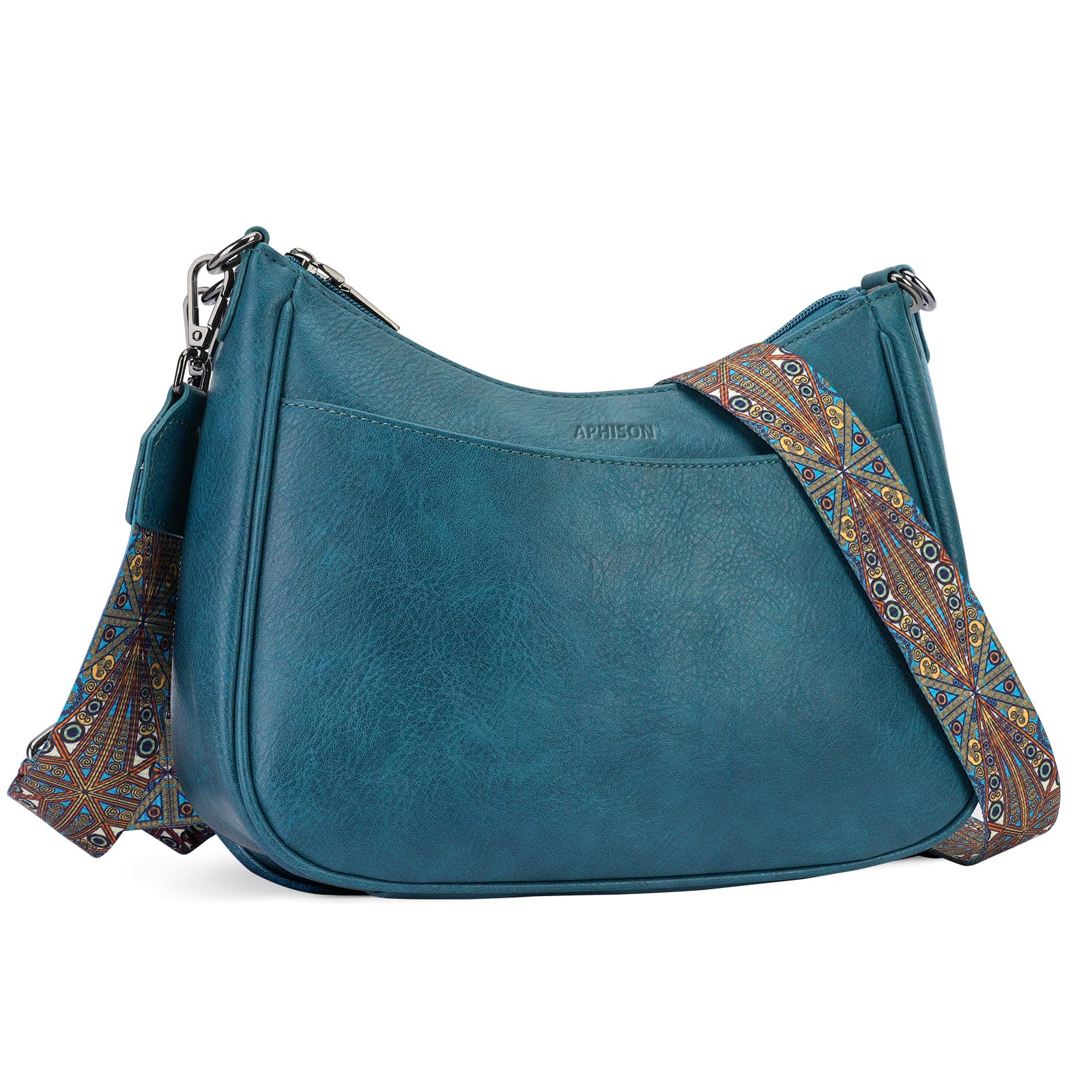 APHISON Trendy Leather Crossbody Purse with Adjustable Strap, Women's Shoulder Handbag