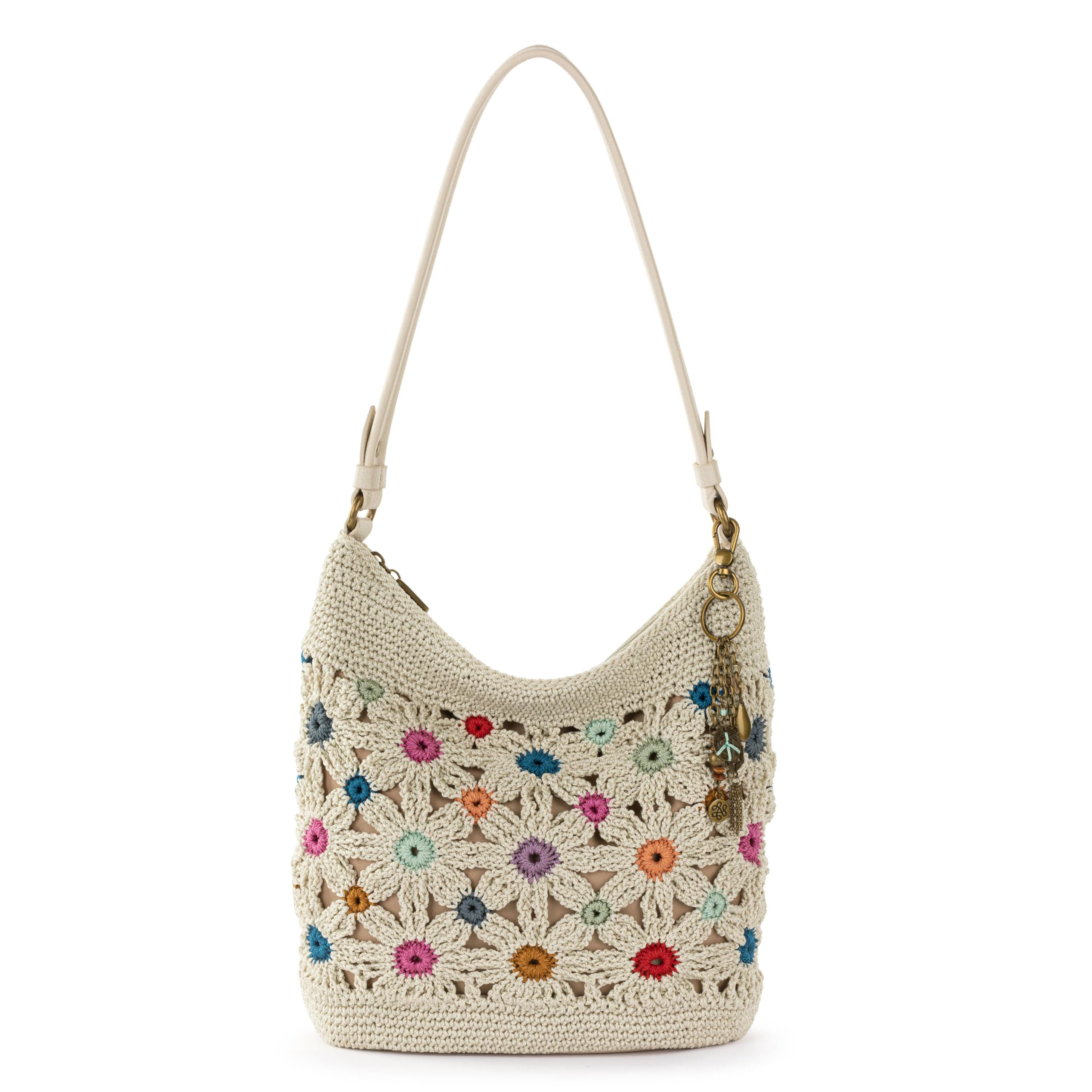 The Sak Sequoia Hobo Bag - Hand Crochet Large Women's Purse for Everyday & Travel - Durable Handbag & Tote With Zipper Pocket
