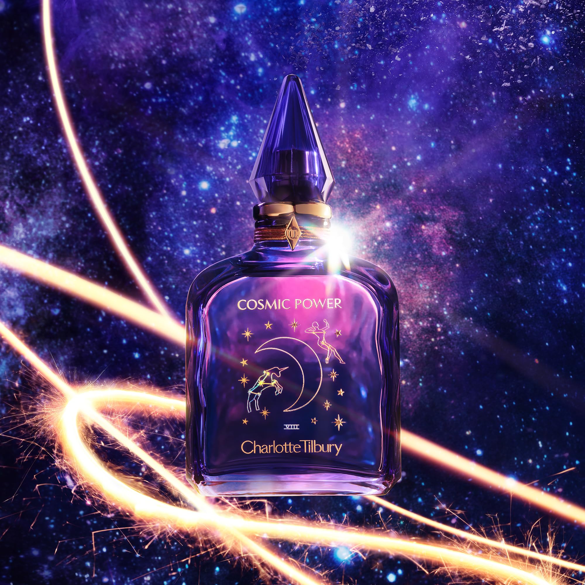 Charlotte Tilbury Cosmic Power Eau De Parfum - Pheromone Enhancing Amber Perfume with Naturally-Derived Oils - Long-Lasting Scent with Notes of Frankincense Accord, Cinnamon & Clove Oil