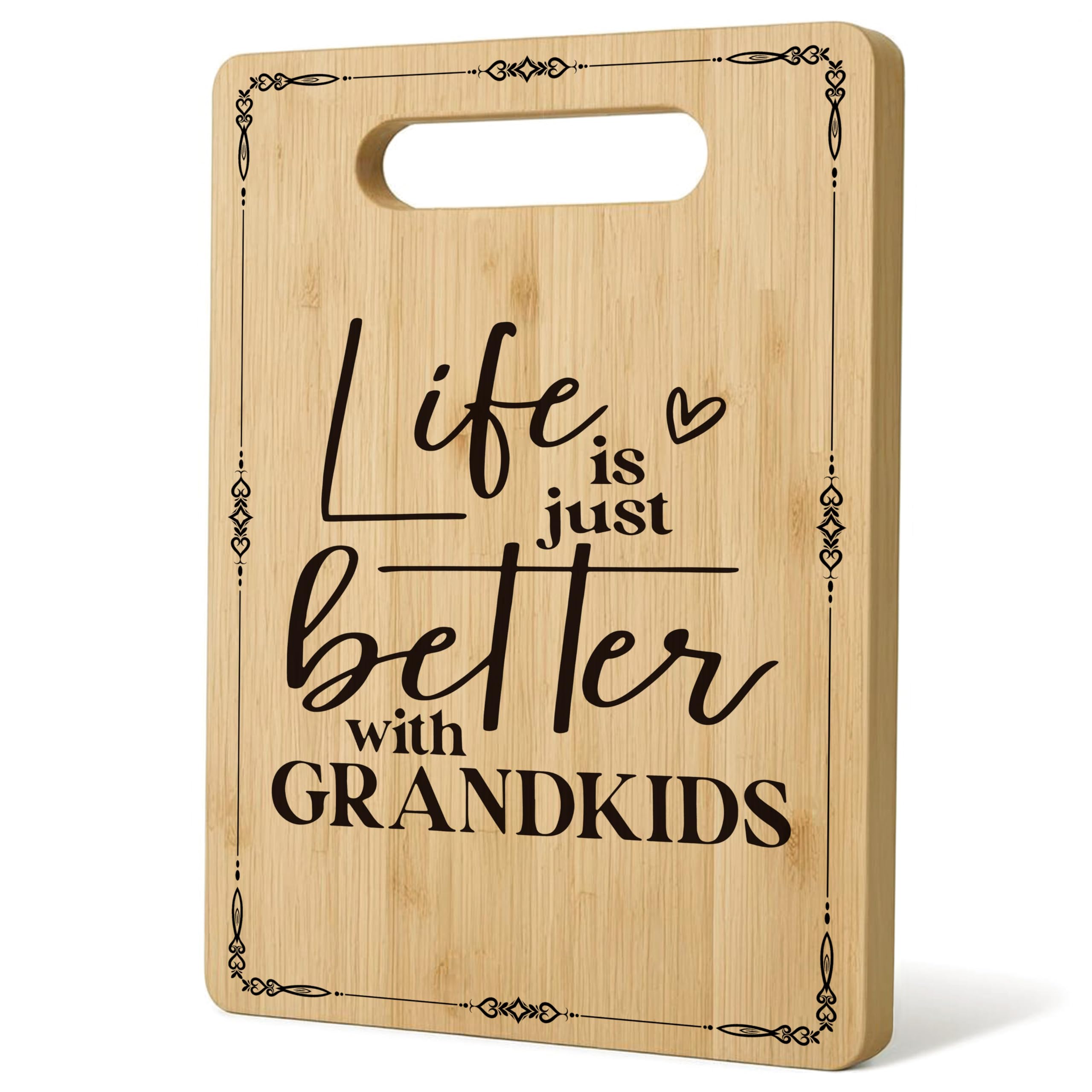 Gifts for Grandma, Grandma Cutting Board Chopping Board, Best Grandma Gifts, Grandma Christmas Birthday Gifts, Grandma Gifts from Grandkids, Grandma Kitchen Gifts Bamboo Cutting Boards