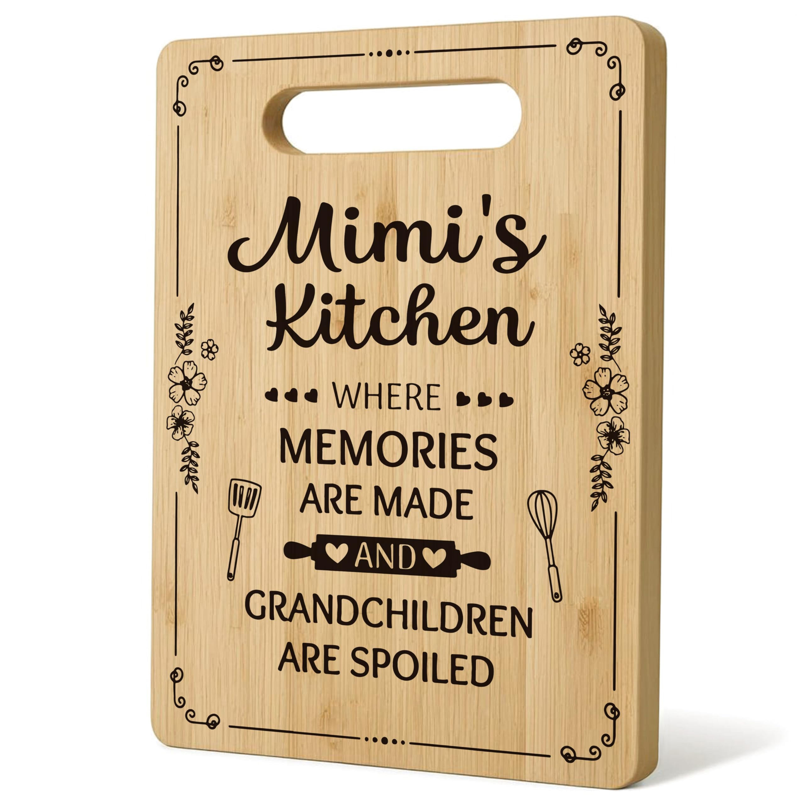 Gifts for Grandma, Grandma Cutting Board Chopping Board, Best Grandma Gifts, Grandma Christmas Birthday Gifts, Grandma Gifts from Grandkids, Grandma Kitchen Gifts Bamboo Cutting Boards