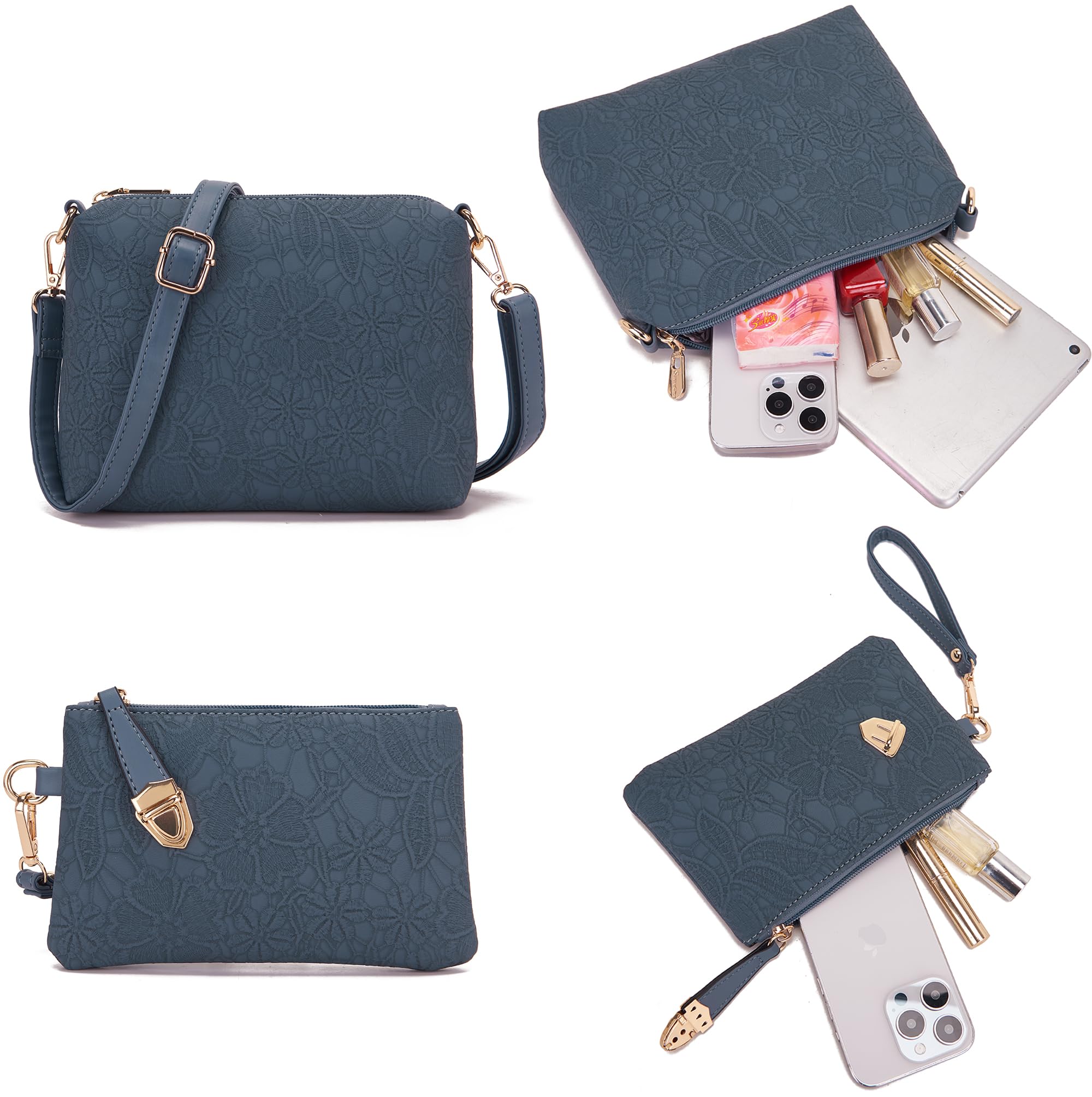 Women's Fashion Handbags Tote Bags Shoulder Bag Top Handle Satchel Purse Set 4pcs