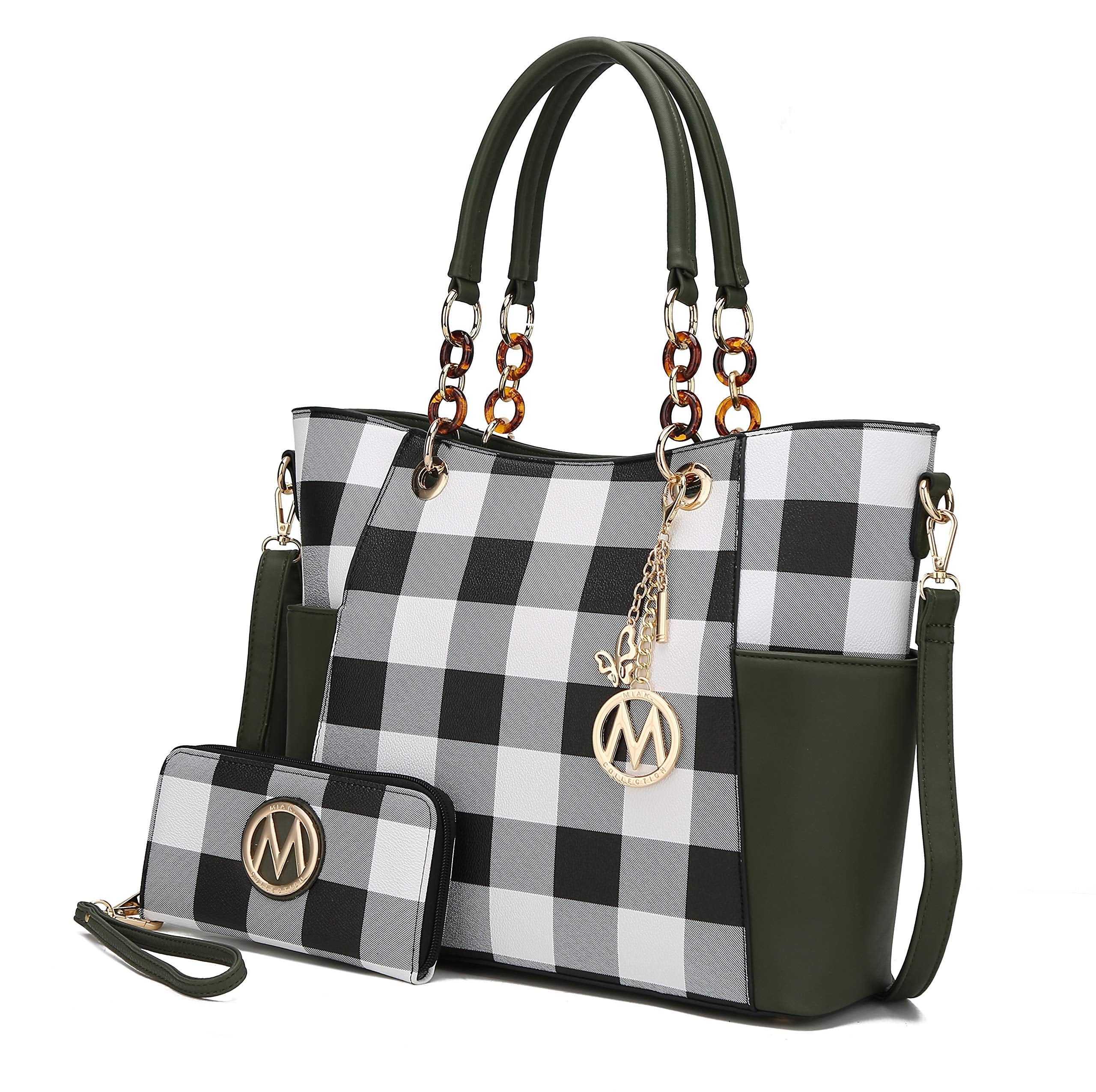 MKF Collection Tote Bag for Women, Handbag Set with Wallet-Top-Handle Bag Vegan Leather Purse by Mia K