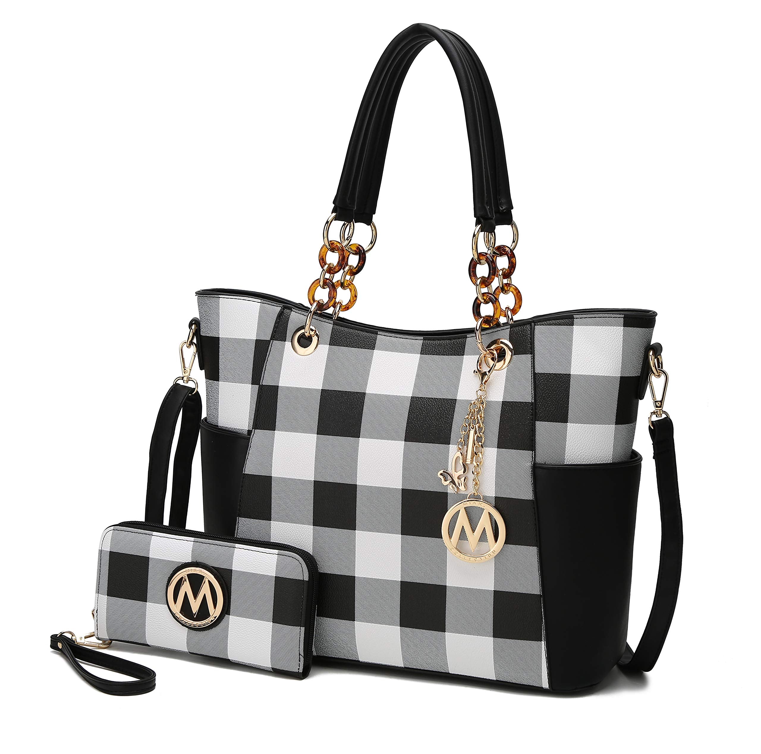 MKF Collection Tote Bag for Women, Handbag Set with Wallet-Top-Handle Bag Vegan Leather Purse by Mia K