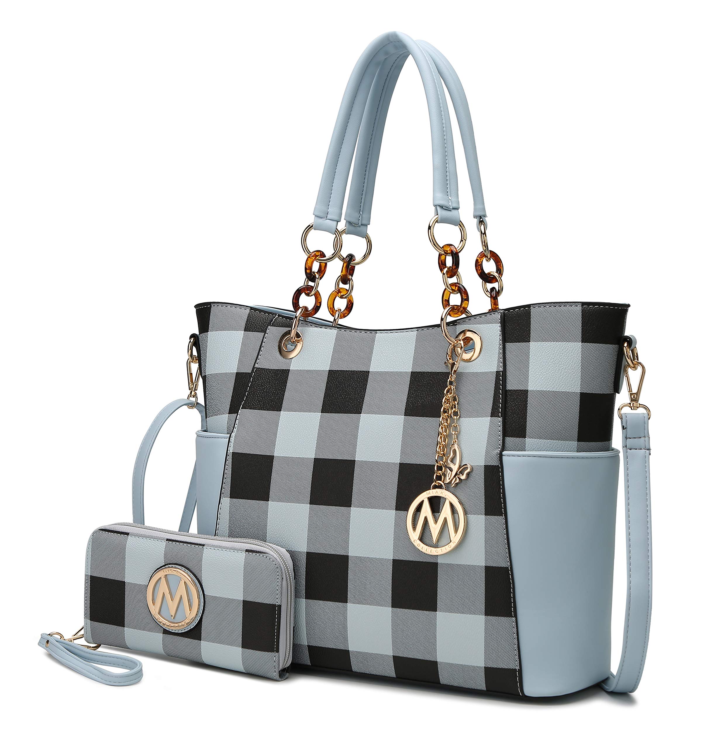 MKF Collection Tote Bag for Women, Handbag Set with Wallet-Top-Handle Bag Vegan Leather Purse by Mia K