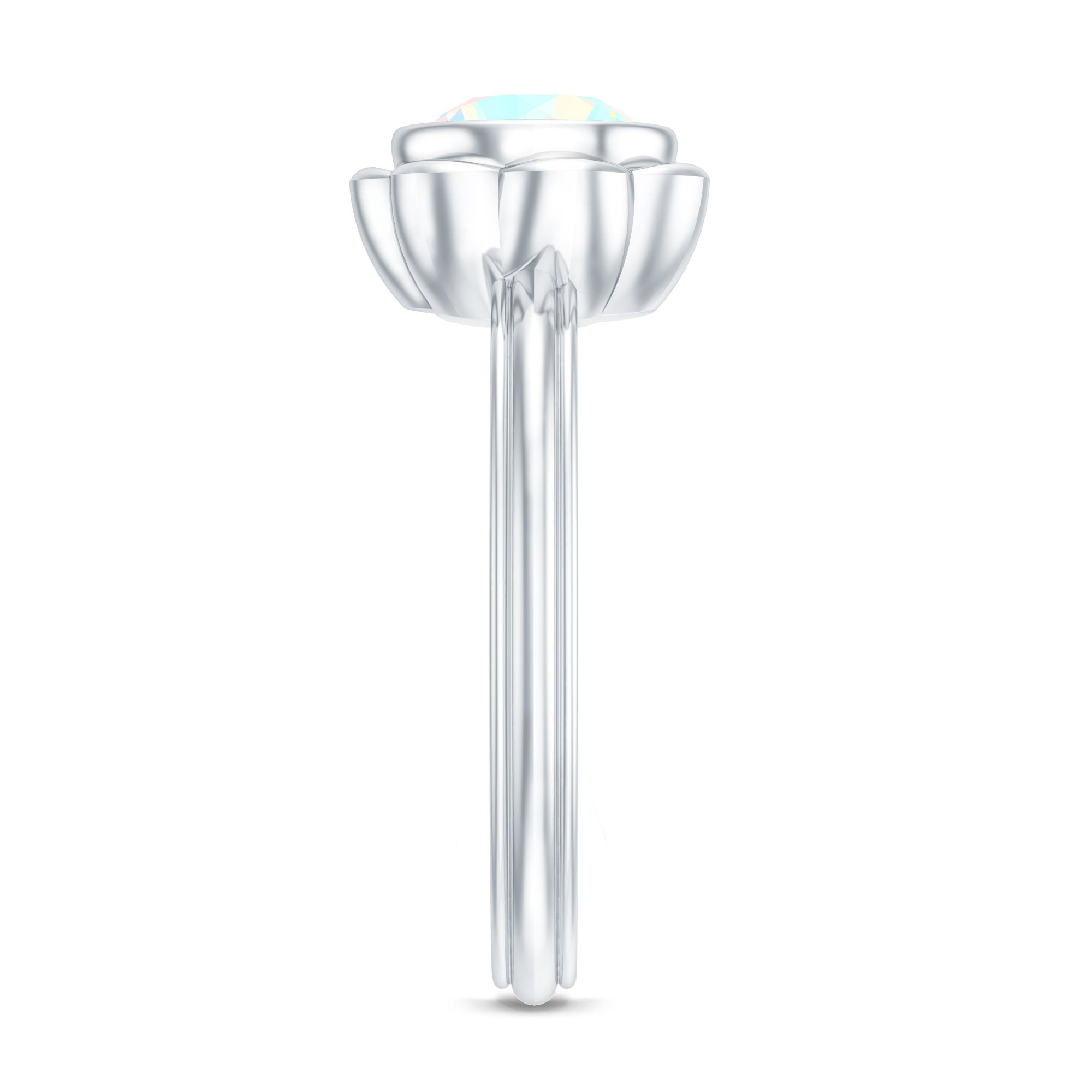 1.5 Carat Ethiopian Opal Engagement Ring for Women